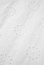 Load image into Gallery viewer, White Boho Eyelet Pattern Halter Neck Sleeveless Dress