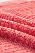 Load image into Gallery viewer, Salmon Loose Knit Tee with Slits