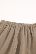 Load image into Gallery viewer, Khaki High Waist Pocketed Ruffle Shorts
