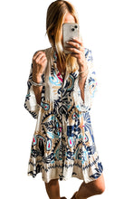 Load image into Gallery viewer, Tribal Print Mini Dress