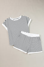 Load image into Gallery viewer, Stripe Tee and Shorts Set