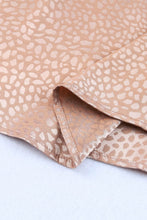 Load image into Gallery viewer, Rose Gold Tie Mock Neck Leopard Tank Top