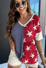 Load image into Gallery viewer, Stars and Stripes Knit Top