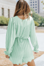 Load image into Gallery viewer, Green Pleated Romper