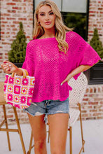 Load image into Gallery viewer, Pink Knit Scallop Edge Top