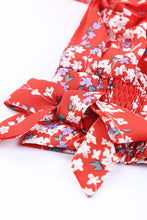 Load image into Gallery viewer, Red Floral Top and Maxi Skirt Set