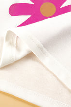 Load image into Gallery viewer, White Daisy Flower Printed Casual T Shirt