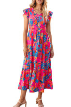 Load image into Gallery viewer, Floral Ruffle Maxi Dress