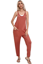 Load image into Gallery viewer, Harem Pants Sleeveless V Neck Jumpsuit