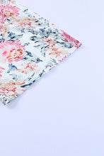 Load image into Gallery viewer, White Floral Spaghetti Straps Wide Leg Jumpsuit