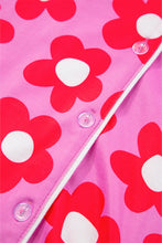 Load image into Gallery viewer, Pink Flower Print Pajamas Set