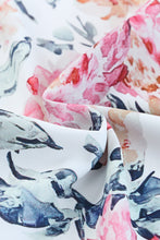 Load image into Gallery viewer, White Floral Spaghetti Straps Wide Leg Jumpsuit