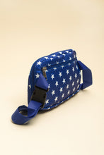 Load image into Gallery viewer, Bluing Independent Day Flag Star Printed Crossbody Bag