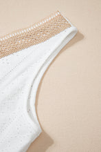 Load image into Gallery viewer, White Lace Crochet Tank Top