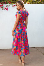 Load image into Gallery viewer, Floral Ruffle Maxi Dress