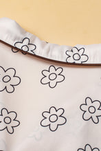 Load image into Gallery viewer, Beige Floret Printed Pajama Shorts Set