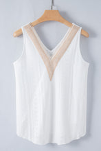 Load image into Gallery viewer, White Lace Crochet Tank Top