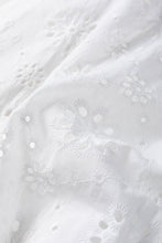 Load image into Gallery viewer, White Boho Eyelet Pattern Halter Neck Sleeveless Dress