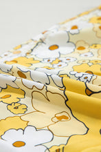 Load image into Gallery viewer, Yellow Floral Patchwork Tied Straps Buttoned Tank Top