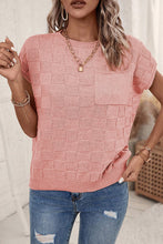 Load image into Gallery viewer, Dusty Pink Woven Design Knit Sweater