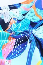 Load image into Gallery viewer, Tropical Ruffled High Waist Swimsuit