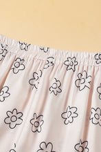 Load image into Gallery viewer, Beige Floret Printed Pajama Shorts Set
