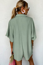 Load image into Gallery viewer, Green Collared Romper
