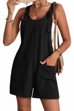 Load image into Gallery viewer, Black Romper With front pockets