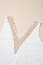 Load image into Gallery viewer, White Lace Crochet Tank Top