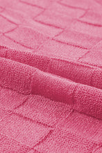 Load image into Gallery viewer, Pink Woven Design Knit Sweater