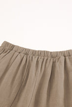 Load image into Gallery viewer, Khaki High Waist Pocketed Ruffle Shorts