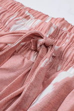 Load image into Gallery viewer, Pink Tie Dye Drawstring Casual Shorts
