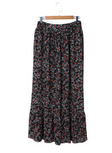 Load image into Gallery viewer, Black Floral Ruffled Top and Maxi Set
