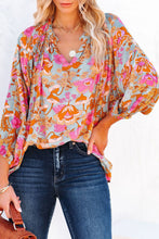 Load image into Gallery viewer, Floral Print Loose Fit Blouse
