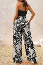 Load image into Gallery viewer, Tropical Print Wide Leg Jumpsuit
