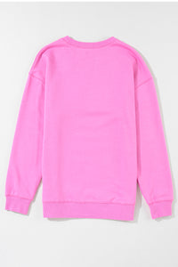 Pink MAMA Embossed Sweatshirt