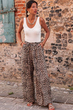 Load image into Gallery viewer, Leopard Wide Leg Pants
