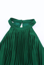 Load image into Gallery viewer, Green Open Back Pleated Jumpsuit
