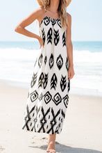 Load image into Gallery viewer, Black Western  Aztec Printed Fashion Vacation Sundress
