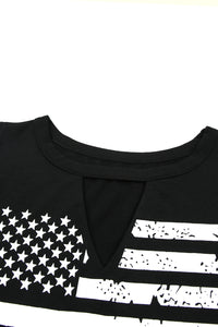 American Flag Print Tank Top