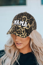 Load image into Gallery viewer, Leopard MAMA Embroidered Leopard Baseball Cap
