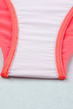 Load image into Gallery viewer, Pink Scalloped Criss Cross High Waist Bikini

