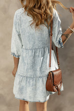 Load image into Gallery viewer, Acid Wash Denim Dress
