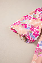 Load image into Gallery viewer, Rose Summer Floral Square Neck Puff Sleeve Babydoll Dress
