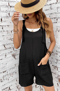 Black Romper With front pockets