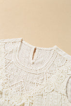 Load image into Gallery viewer, Apricot Guipure Lace Crochet Keyhole Back Tank Top
