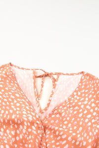 Orange Spotted Romper