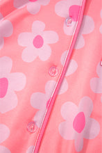 Load image into Gallery viewer, Pink Flower Print Pajamas Set
