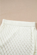 Load image into Gallery viewer, White Hollowed Crochet Cropped 2 Piece Beach Dress
