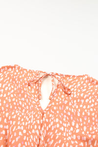 Orange Spotted Romper